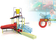 Professional Kids Commercial Playground Equipment Structures With Slide / Climb Net